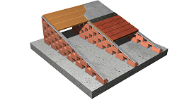 Tablero cerámico y muros divisorios interiores aligerados sobre losa de concreto (no incluido en este precio)